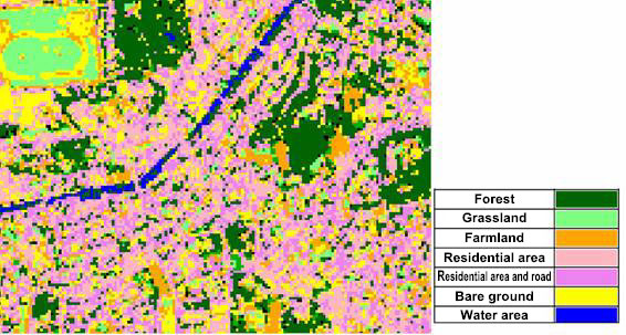 Classification of land cover utilizing high resolution satellite images